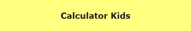 Calculator Kids